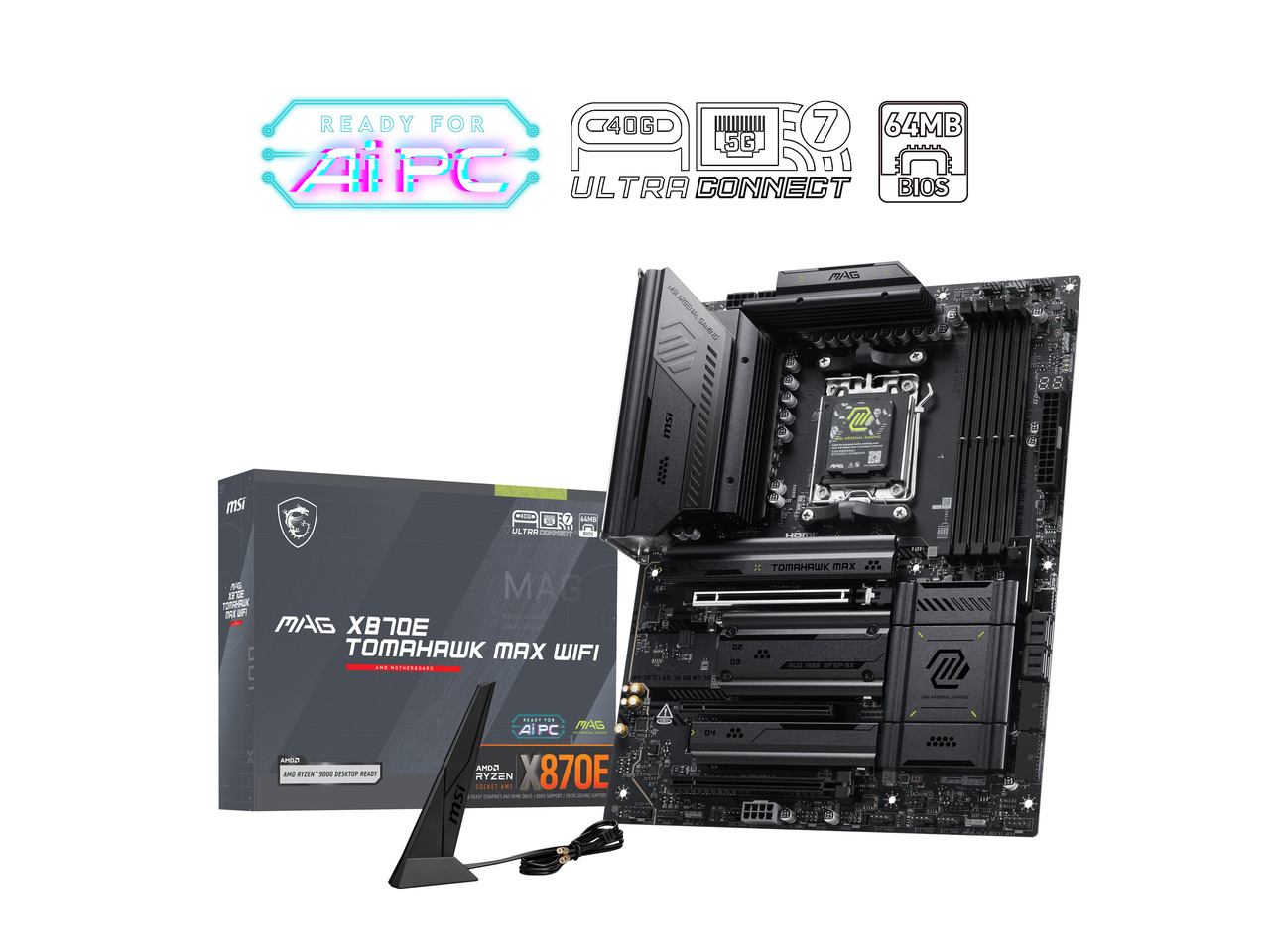 Placa-mãe MSI MAG X870E TOMAHA - X870E Atx Motherboard avaliação e preço